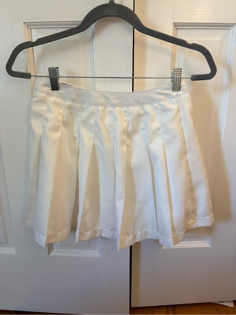 Ardene White Pleated Mini Skirt